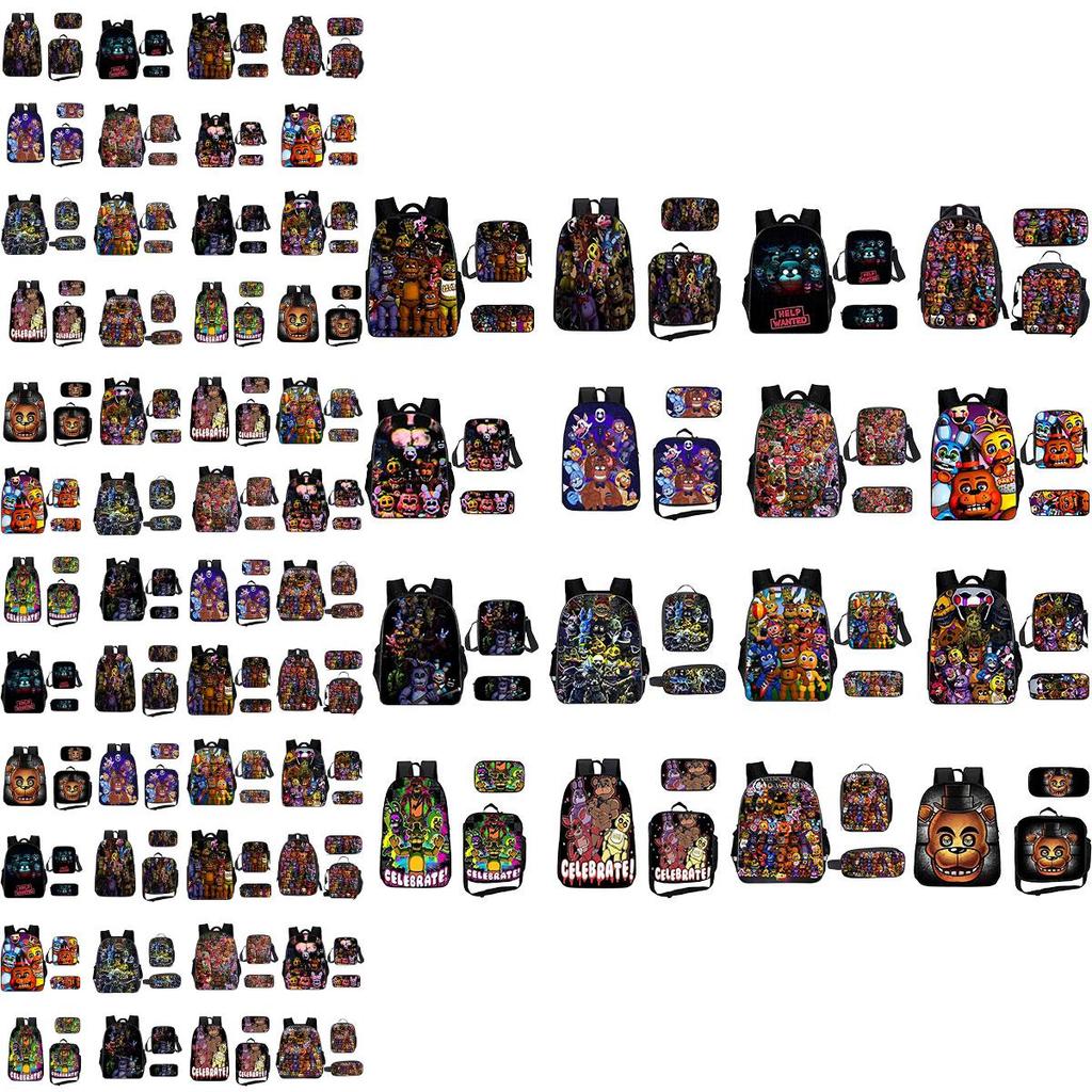 Mochila Urso de Pelúcia Estilosa Para Estudantes do Ensino Médio Grande Capacidade e Design Vintage