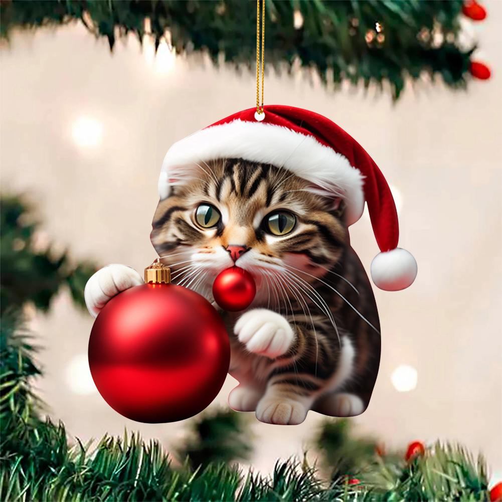 Cartoon Dog Cat Dragon Egg 2025 Christmas Ornaments Hanging Decor Gift Christmas Hanging Tree Personalized Pendant Party Supply