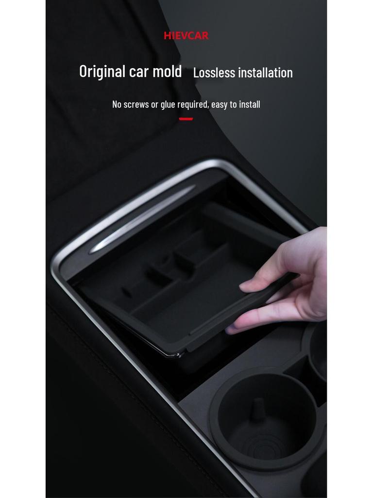 Silikonorganisatör för mittkonsol för Tesla Model 3/Y