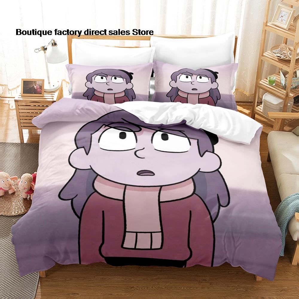 3D Printed Hilda The Series Bedding Set Duvet Cover Pillowcase For Kids Bedroom Decor Twin Full Queen King Size Bed Linen