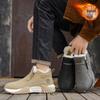 Men's One-Step High-Top Winter Sneakers: Velvet-Lined, Warm, Non-Slip Casual for Work & Driving