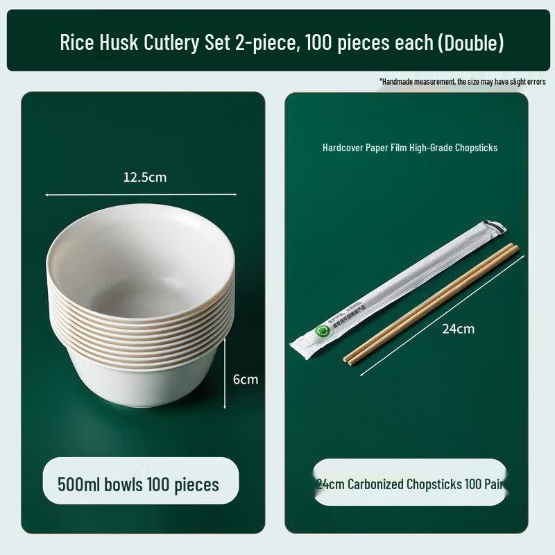 Qiwei Rice Husk Disposable Dinnerware