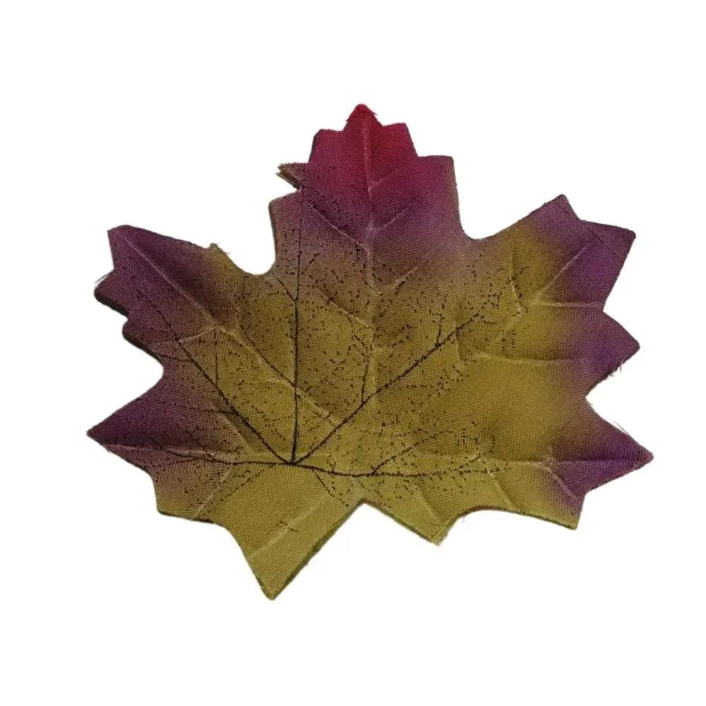 50Pcs Artificial Maple Leaves Silk Fake Autumn Leaves Diy Handmade Fall Leaf Wedding XMAS Party Decor Fall Wedding
