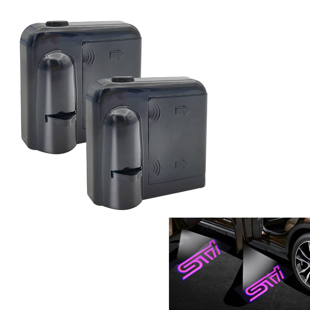 

2 шт. Универсальный беспроводной светодиодный проектор логотипа автомобиля Subaru, приветственный свет, призрачный свет, универсальный приветственный свет