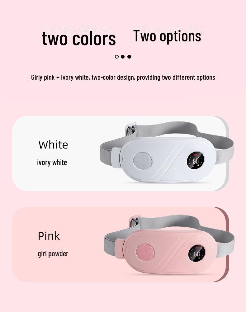 Rechargeable Electric Heating Uterus Massage Belt for Menstrual Relief