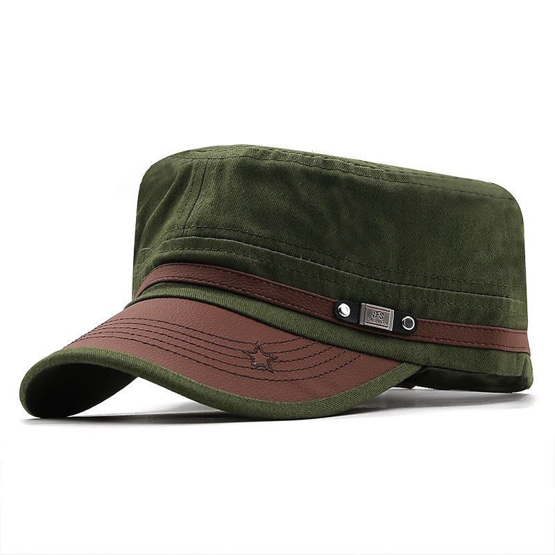 Men's and Women's Flat Top Hats Duck Tongue Hats in Spring Autumn and Winter Sun Hats Sun Hats
