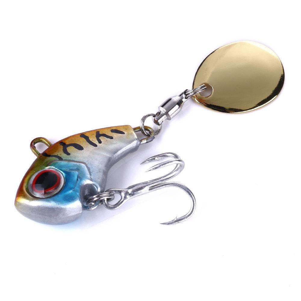Hengjia Vib Spinner: Rotating Artificial Lure for Sea Bass & Culter