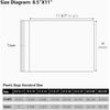 50 Pack Acid-Free Crystal Clear Sleeves Storage Bags for 8.5x11 Art Prints/Pictures/Photos/Framing Mat Mattes (Bag Size: 9"x11 3/7")