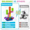 Doloowee 50 PCS Magnetic Blocks, Transparent Magnetic Building Cubes Magnet Blocks for Kids Ages 4-8, STEM Preschool Toys Montessori Sensory Magnet