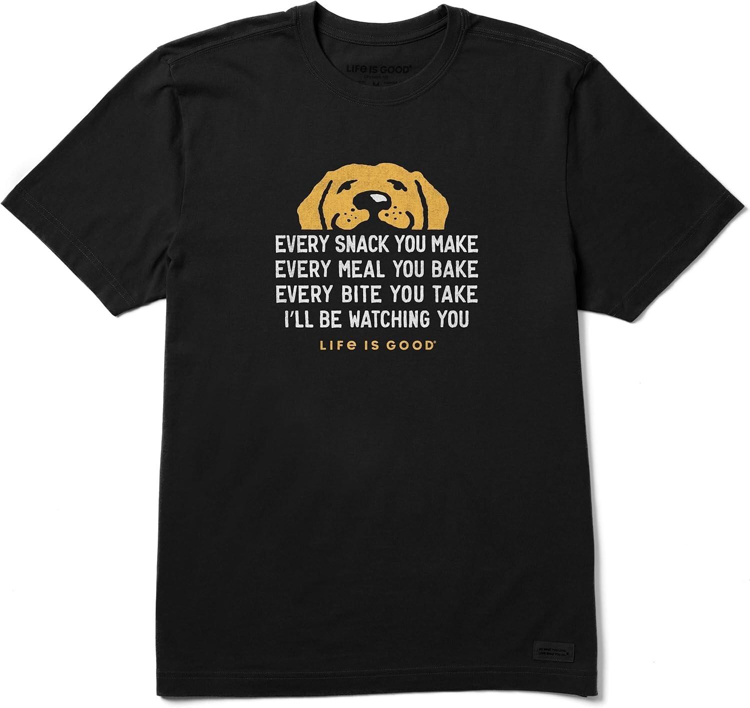 Life is Good Mens Crusher Tee I ll Be Watching You Darkest Blue XXXL