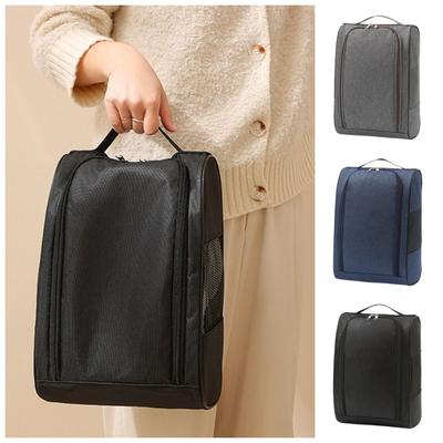 Shoes Organizer Hand-Held Football Boot Bag Lightweight Breathable Golf Shoe Handbag Zipper Dustproof Sports Shoe Bag Men/Women