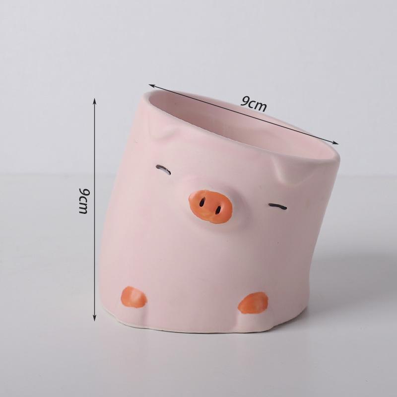 Adorable Animal Ceramic Succulent Pot for Desktop Decoration