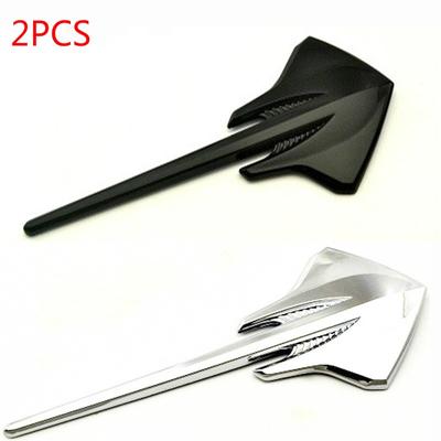 2pcs Corvette Stingray Emblem Stickers Auto Side Wing Badge Car Styling Badge
