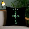 Cool C-Cactus Jack Cushion Cover Plush Fabric Soft Double-Sided Printed Invisible Zipper Sofa Pillow Case Home Decor