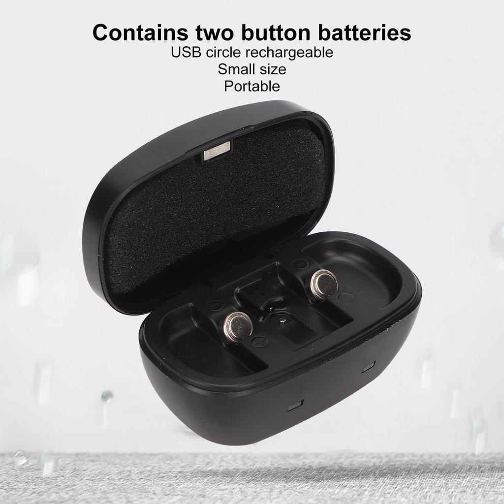 312 Button Battery Box USB Rechargeable Cycle Hearing Amplifier Batteries Charger 155mAh