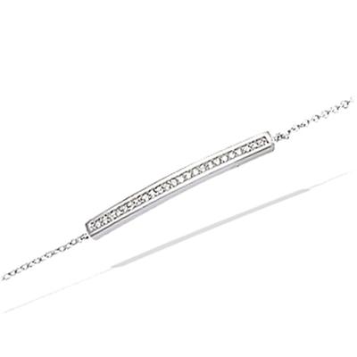 [K6620] - Silver Bracelet 'Goddess' Silver White (rhodium-plated) - 28x3 Mm