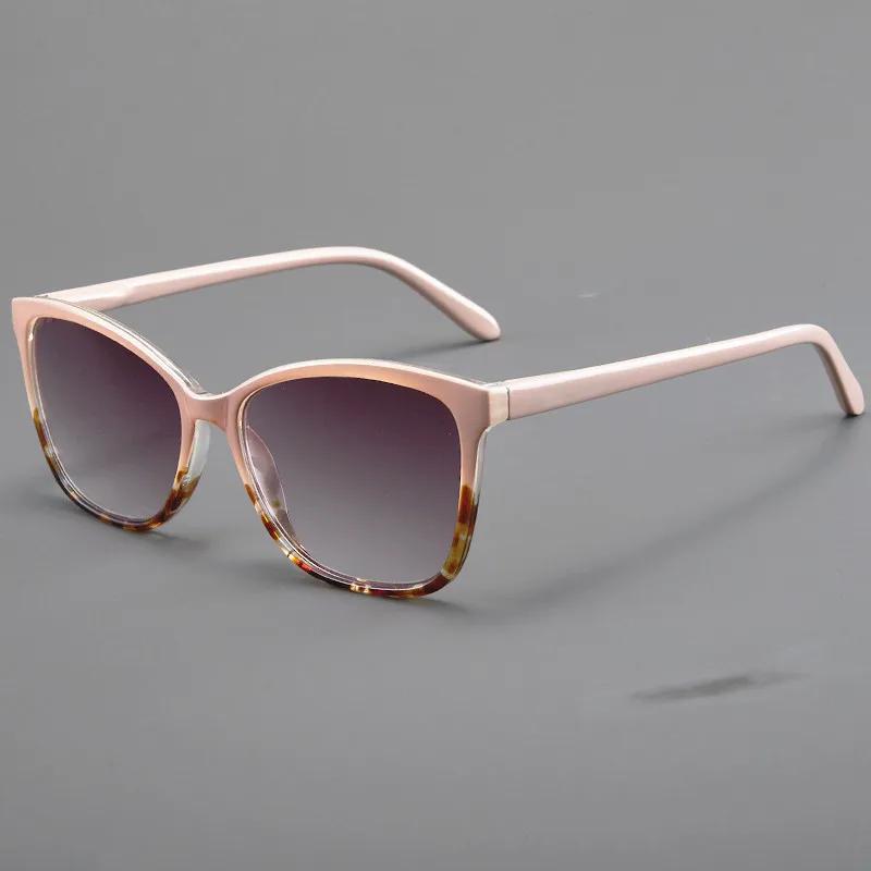 Ochelari de citit unisex vintage lentilă gri protecție UV ochelari de soare pentru vedere de departe modă trendy exterior prezbiopie