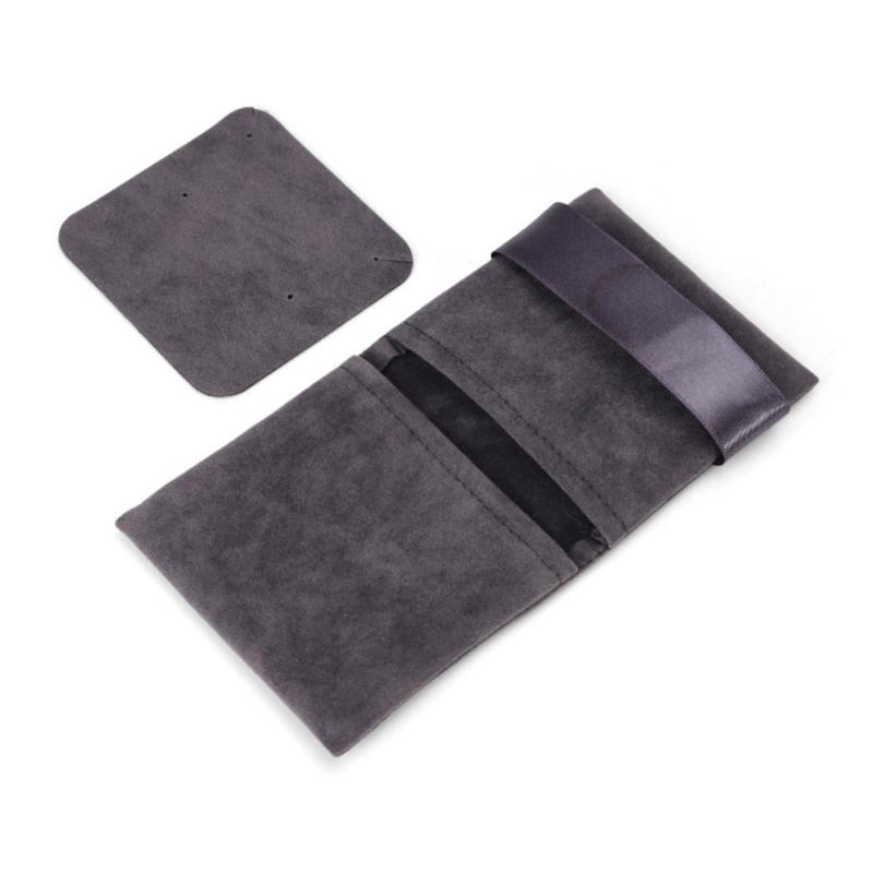 Stylish Velvets Jewelry Bag Necklace Bag Storaging Organizers Velvets Texture Suitable for Outdoor Travel and Daily Use