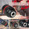 2mm-13mm Metal Keyless Drill Chuck,3Jaw Self-locking Ratchet Chuck,1/2-20UNF Threaded,Chuck for Drill Bit Screwdriver Tap&Socket