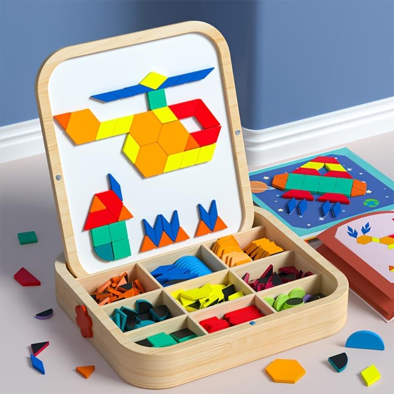 

288pcs Wooden Tangle Puzzle Toy Set for Kids Creative Educational Puzzle Game, Early Childhood Development, Free DIY Imagination Play Magentic Creative Puzzle
