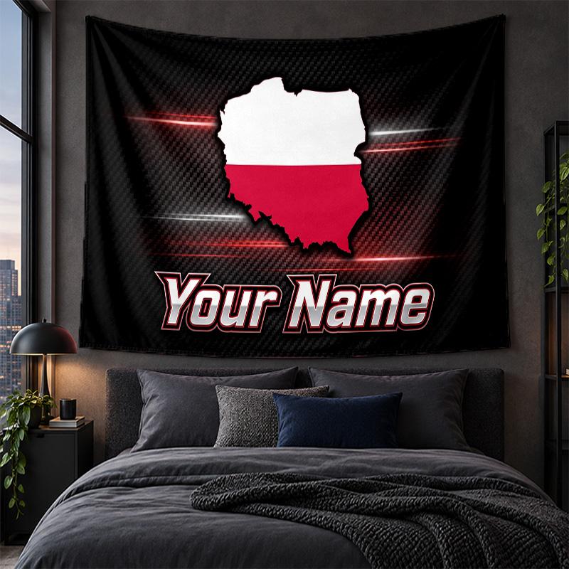Personalized Tapestry Wall Hanging Poland Pattern Art Background Cloth