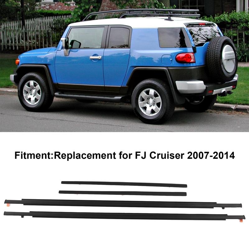 68163‑35041 Guarnizione Finestrino Portiera 6816235073 Sostituzione Guarnizione Paraspifferi Anteriore Posteriore per FJ Cruiser 2007‑2014