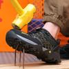 High-quality Safety Shoes Men Boots Work Sneakers Rotating Button Composite Toe Work Shoes Puncture-Proof Insulated Shoes