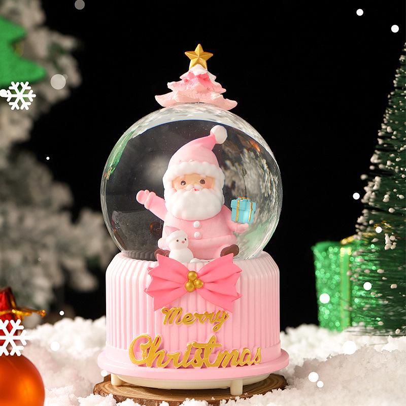 Christmas Fantasy Crystal Ball Music Box - Princess Ornament Gift for Girls' Birthdays