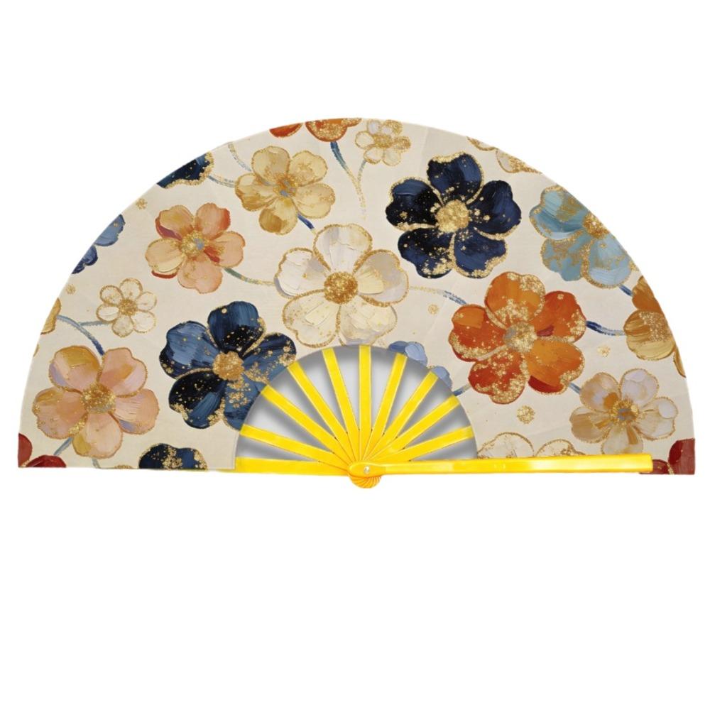 Handmade Portable Folding Fan Decorative Retro Handheld Fan Hanfu Accessories