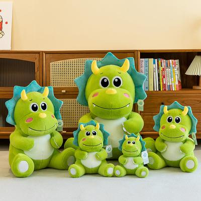 Cute Triceratops Doll Plush Toy Cartoon Dinosaur Pillow Children Sleeping with Doll Rag Doll Gift