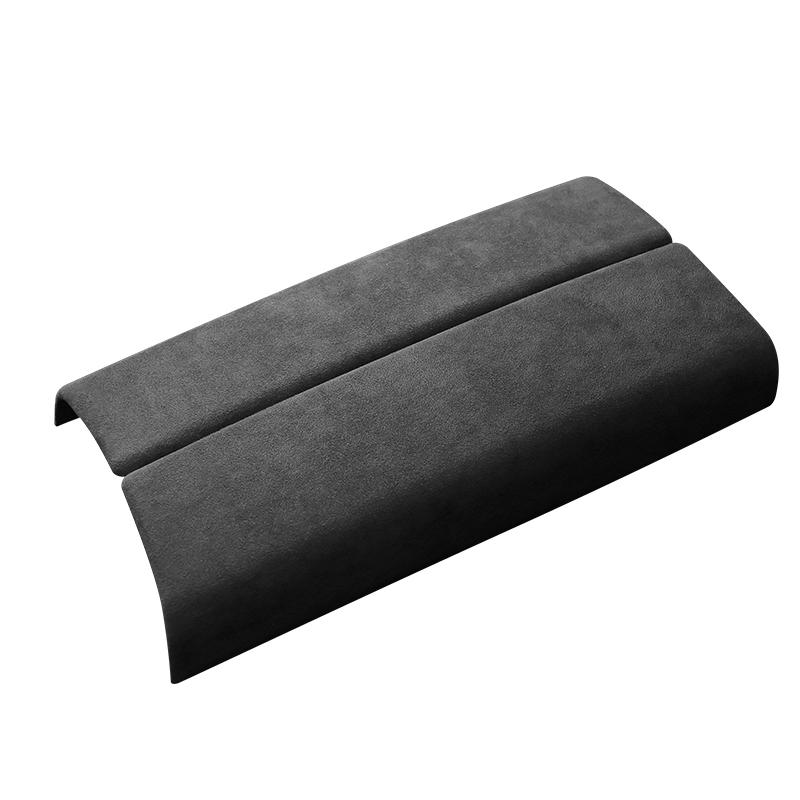Suede Car Center Console Armrest Case Lid Cap Cover Panel For Mercedes Benz A GLA GLB Class W177 V177 X247 H247 -2024