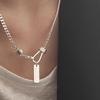 Naszyjnik z wisiorkiem Geometryczny Węzeł - Modny, Minimalistyczny Łańcuszek na obojczyk Choker damski