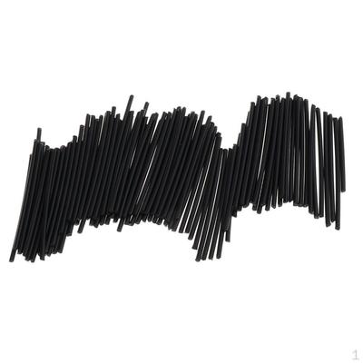 100 Gitarren-Seitenstangen, Griffbrett-Positionsmarkierung, Inlay-Punkte, schwarz, 0,079 Zoll