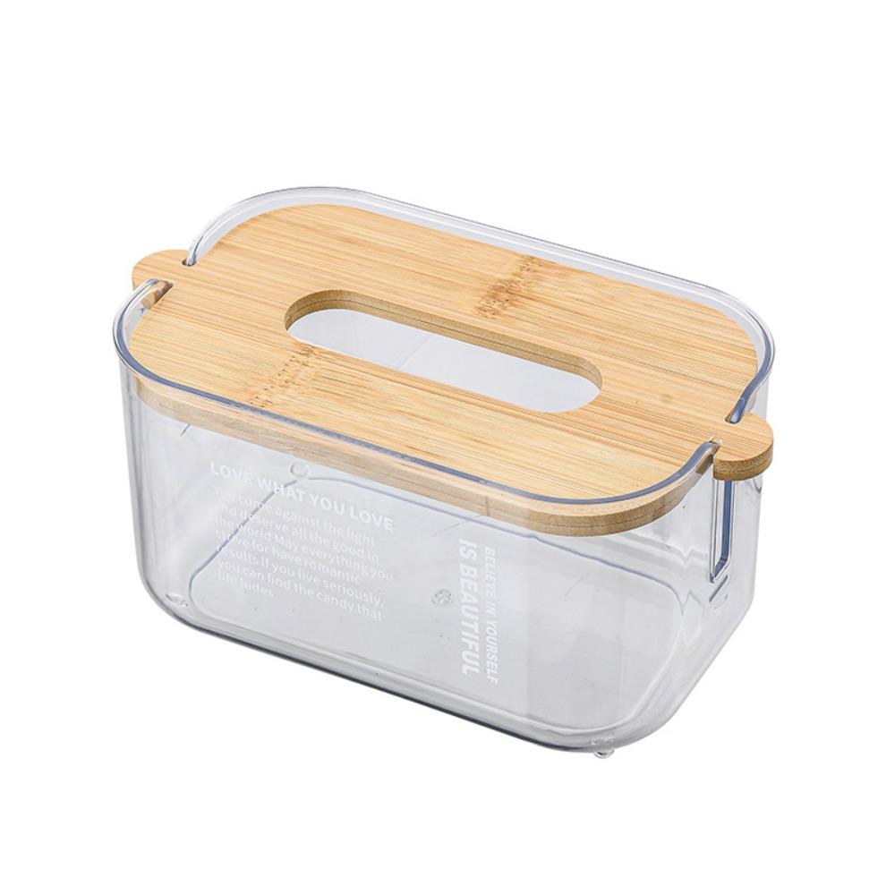 Waterproof Transparent Tissue Box Adjustable Facial Tissue Holder  Home Living Room