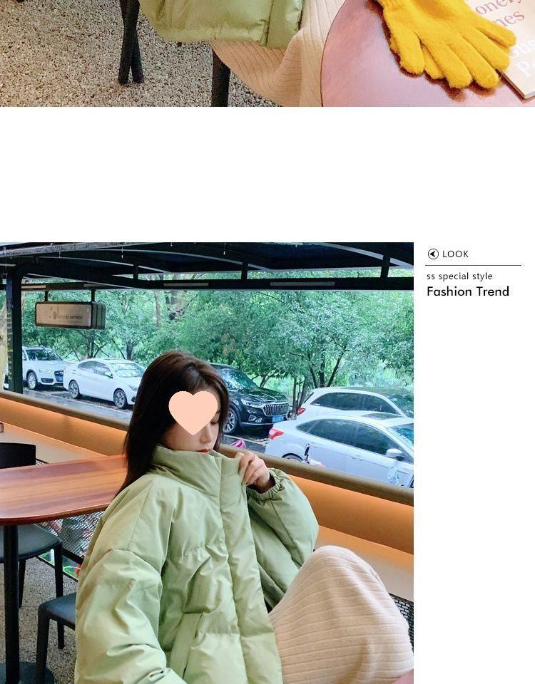 2024 Frühling/Sommer Damen Stehkragen Baumwolljacke - Locker, Dick, Warm, Kurze Oberbekleidung