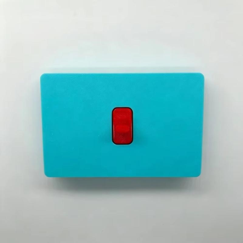 Minimalist Double-Button Push-Button Light Switch Frame, No Drilling Required. Double-Sided Adhesive Sticker Not Included.