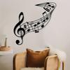 1 Stück Elegante Eiserne Musiknote Wandskulptur Violinschlüssel Metallkunst für Wohnzimmer Studio Feiertagsdekoration Musikergeschenk