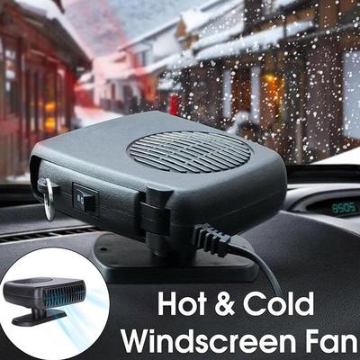 12/24V Ohřívač do auta 2 v 1 Rychlé vyhřívání čelního skla auta 360stupňová rotace Ventilátor Chladicí příslušenství Interiér auta Odmrazovač Topení