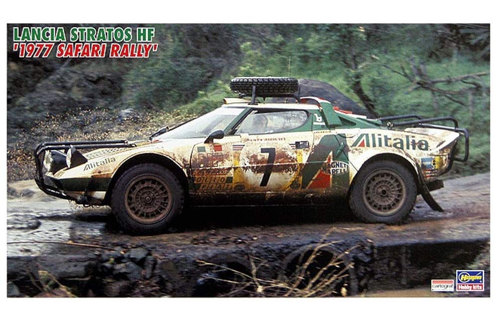 Hasegawa 1/24 Scale Lancia Stratos HF 1977 Safari Rally Plastic Model Kit CR36