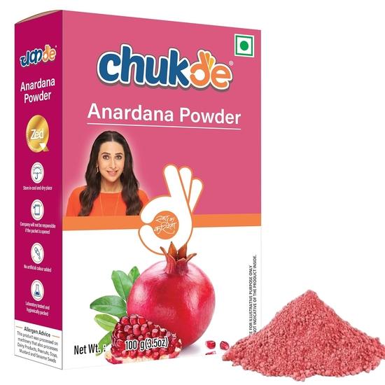

Chukde - Anardana - Pomegranate Seeds Powder - Tangy & Flavorful Spice- Ideal for Indian Cooking, Chutneys & Marinades - 100 Gm 100GM