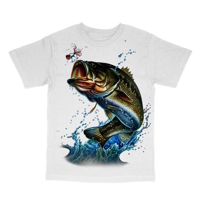 Action Bass Mens Short Sleeve Fishing  Outdoors Adventure Tee Angler Unisex T-Shirt