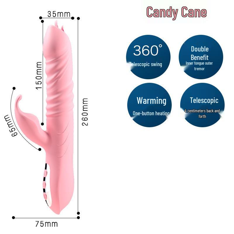 Long Love Women's Automatic Thrusting Vibrator - Telescopic AV Massager Adult Toy