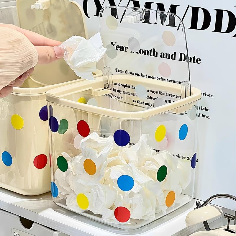 Prickig Dekorativ Håraccessoarer Organizerlåda med Genomskinligt Lock Flerfack Hållbar Plastförvaring för Hårband, Hårband, Smycken
