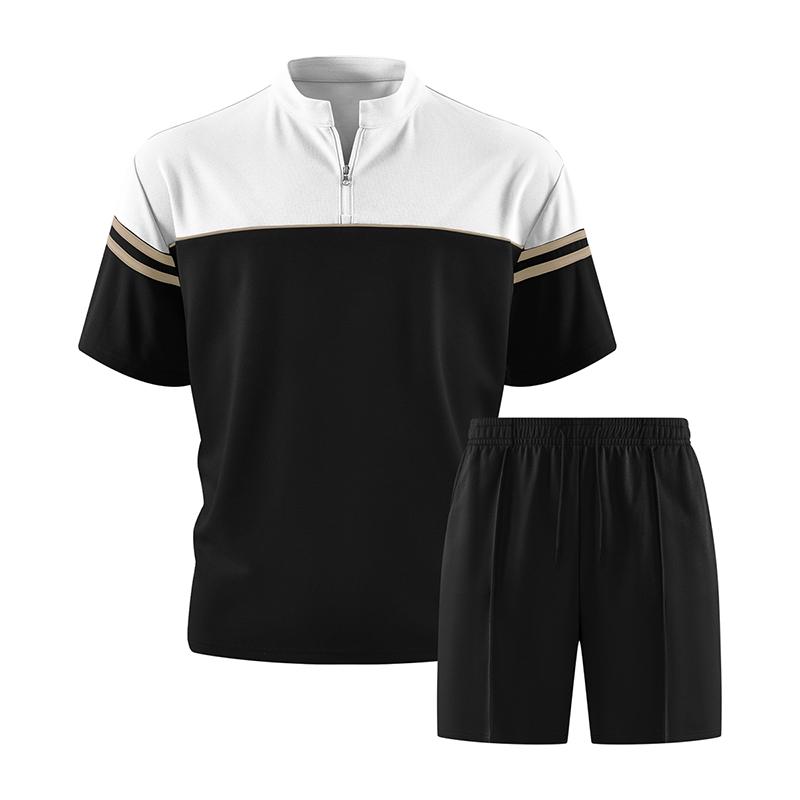 Men's Short Sleeved Set Versatile Casual Sports Two-piece Set