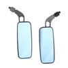 2pcs Motorcycle Rearview Mirror Rectangular Aluminum Alloy Universal Handlebar Mirror for Motorbike