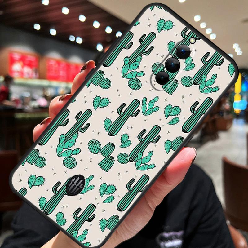 Cactuspatroon Hoesje Voor ZTE Nubia Red Magic 8S 9S 10S 8 9 10 Pro Plus 6S 7S 6 7 Pro 5G 6R 11 Pro Plus Cover