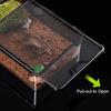 Transparent Reptile Pet Breeding Box Crawling Pet Feeding Box Lizard Silkworm Scorpion Beetle Insect Box Pet House Acrylic Cage