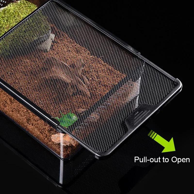 Transparent Reptile Pet Breeding Box Crawling Pet Feeding Box Lizard Silkworm Scorpion Beetle Insect Box Pet House Acrylic Cage