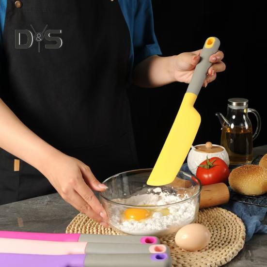 Silicone Scraper Spatula for Baking Cooking Food Grade Cream Mixer Butter Blender Salad Stirrer Multifunctional Kitchen Tool for Home Bakery