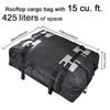 Travel Roof Top Rack Cargo Bag Waterproof for Cars with Large Storage Space Heat Welded Seams and Protective Bottom Layer
